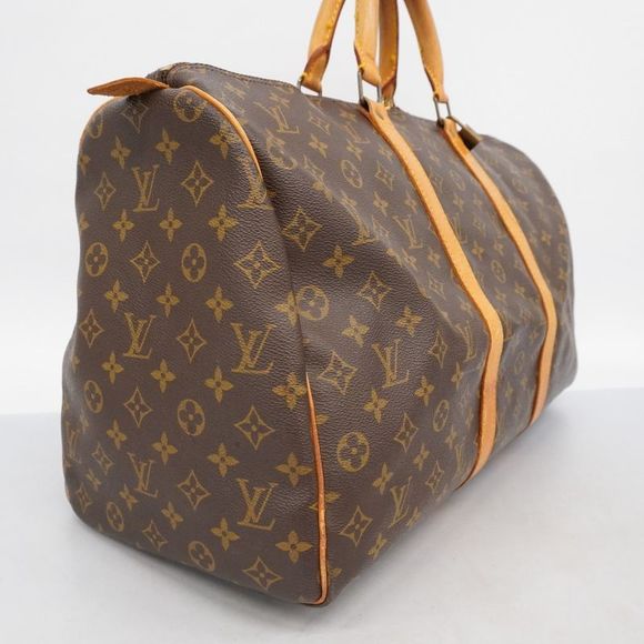 Louis Vuitton Boston Bag Monogram Keepall 50 M41426 Brown Men Women Unisex - Picture 2 of 10